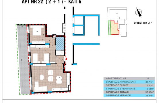 Apartament  Nr 22 (2+1)