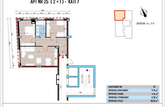 Apartament  Nr 25 (2+1)